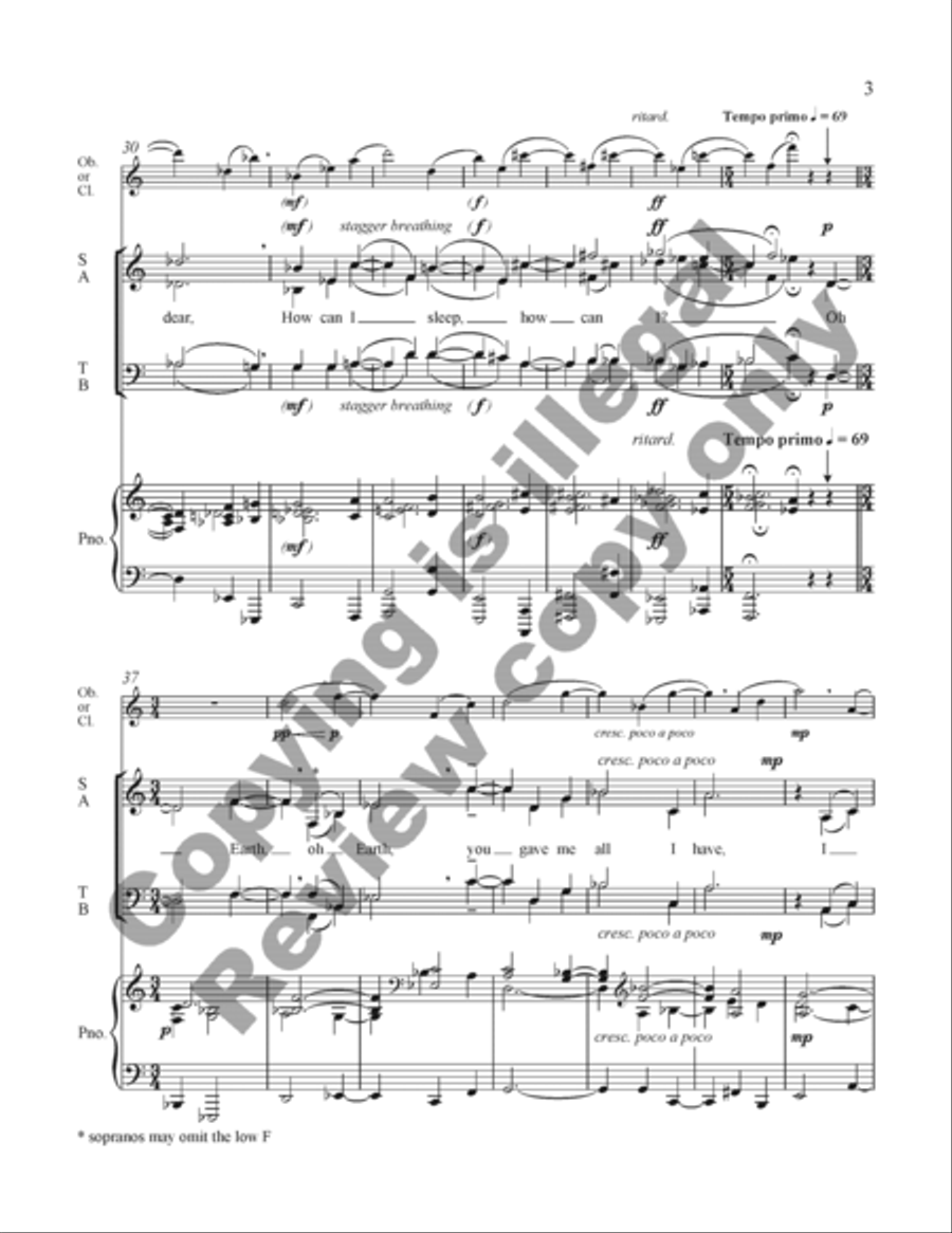 June Night (Choral Score) image number null