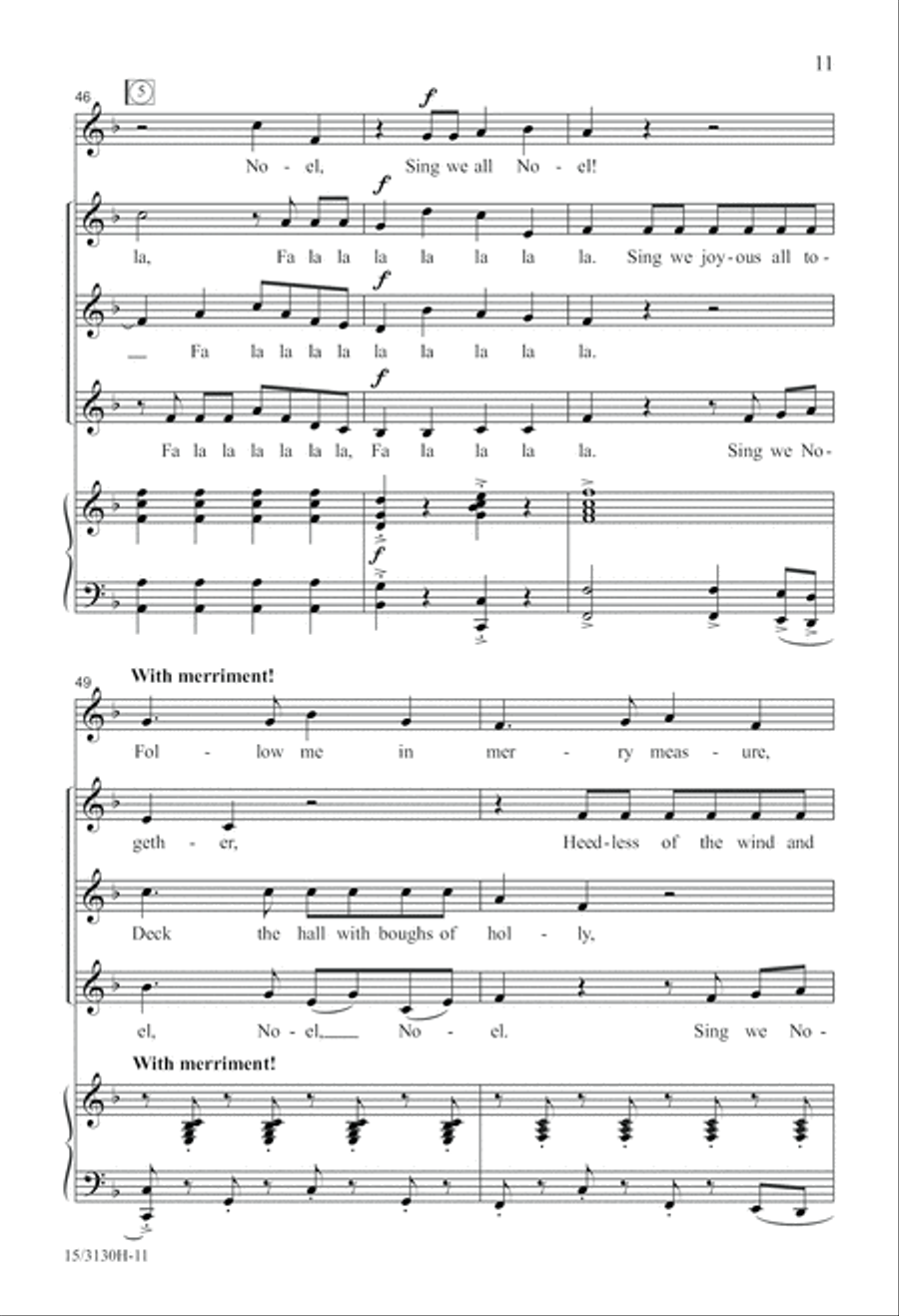 Wolfgang's Christmas Canon SSA scores gallery preview page 11
