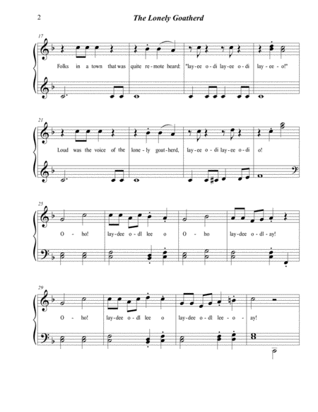 The Lonely Goatherd from the Sound of Music by Richard Rodgers Choir - Digital Sheet Music