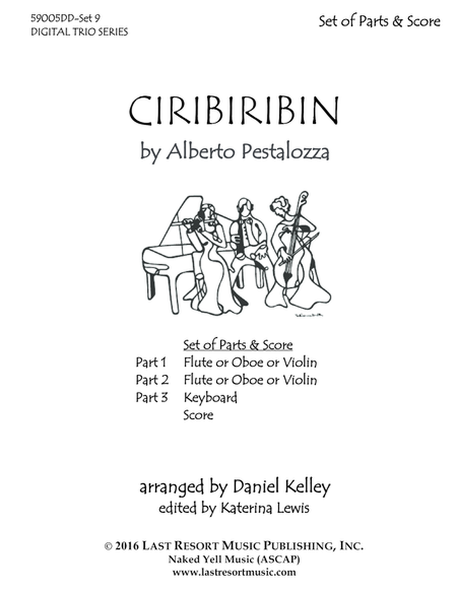 Ciribiribin for C Instrument and Piano Trio