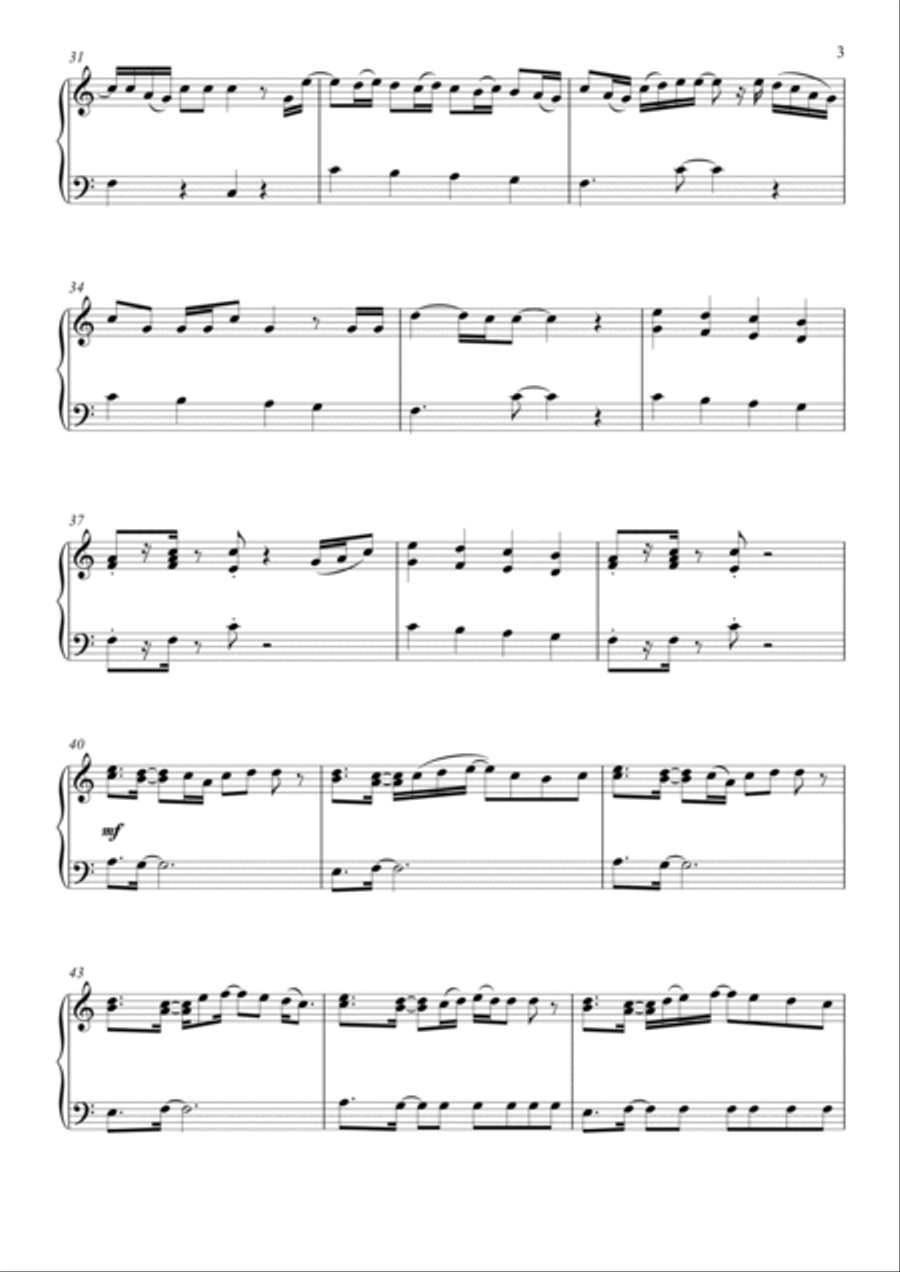 Big God Easy Piano scores gallery preview page 3