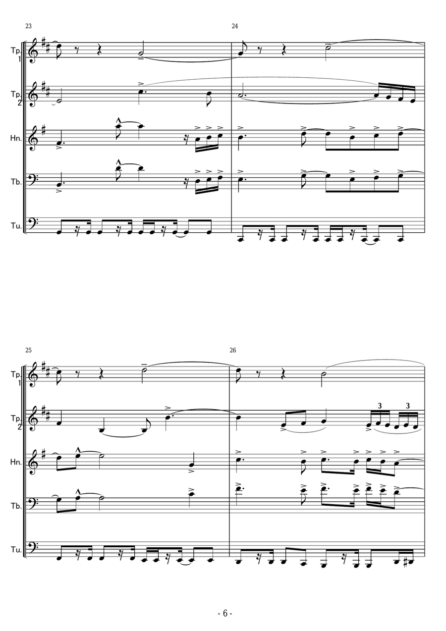 The Final Bell Brass Ensemble scores gallery preview page 6