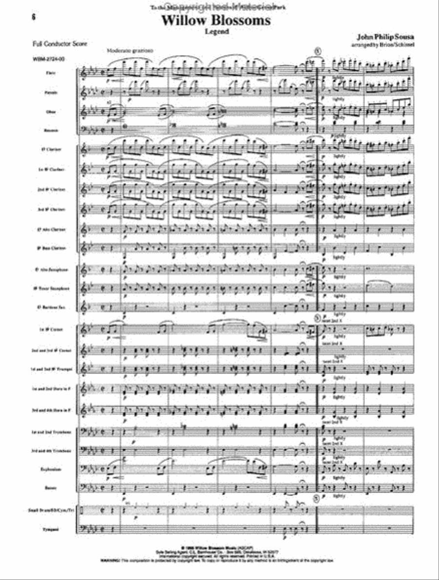 Willow Blossoms Willow Blossoms Concert Band scores gallery preview page 2