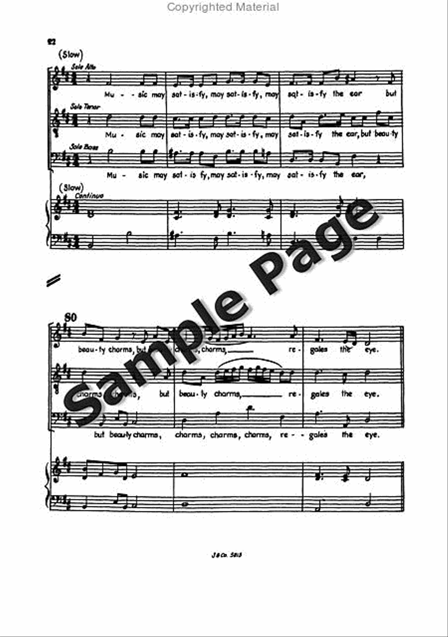 Blow Marriage Ode Full Score Mixed Choir scores gallery preview page 25