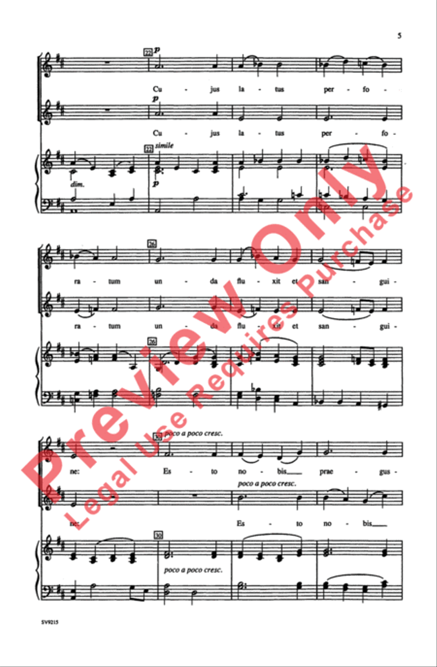 Ave Verum Corpus Ave Verum Corpus 2-Part scores gallery preview page 4
