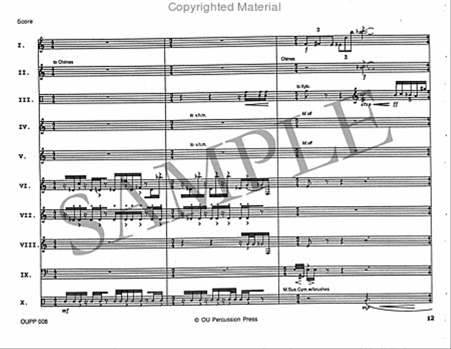 Duo Chopinesque Percussion Ensemble scores gallery preview page 13