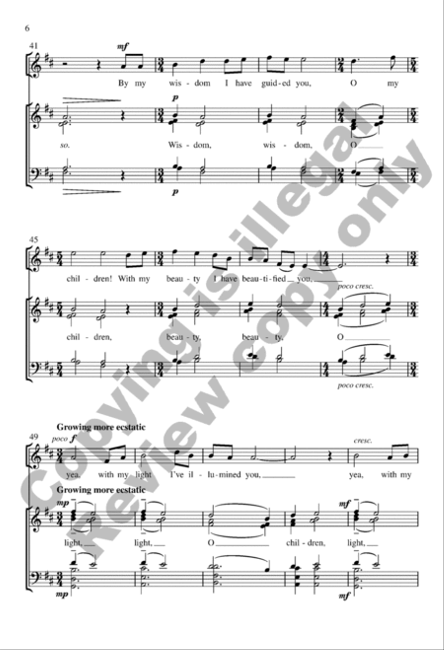 With My Blessing I Have Blessed You Divisi scores gallery preview page 6