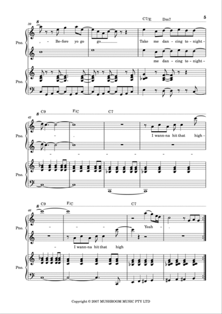 Wake Me Up Before You Yo-yo 1 Piano, 4-Hands scores gallery preview page 5