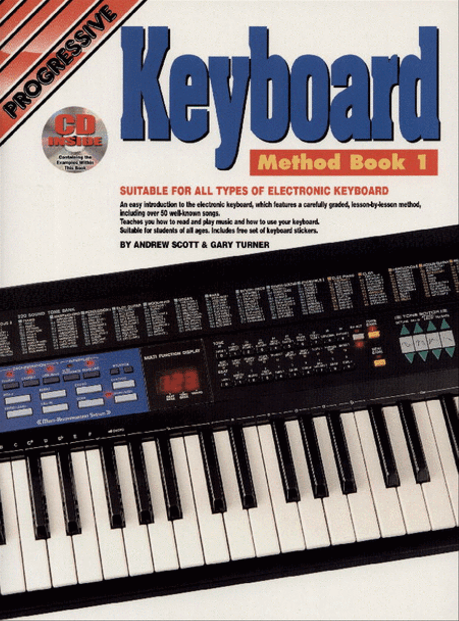 Progressive Keyboard Method Book 1 (Book/CD/DVD) by Gary Turner Piano - Sheet Music