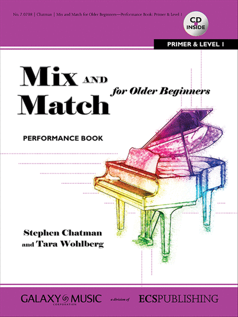 Mix and Match for Older Beginners: Performance Book: Primer and Level 1 Piano Method scores gallery preview page 1