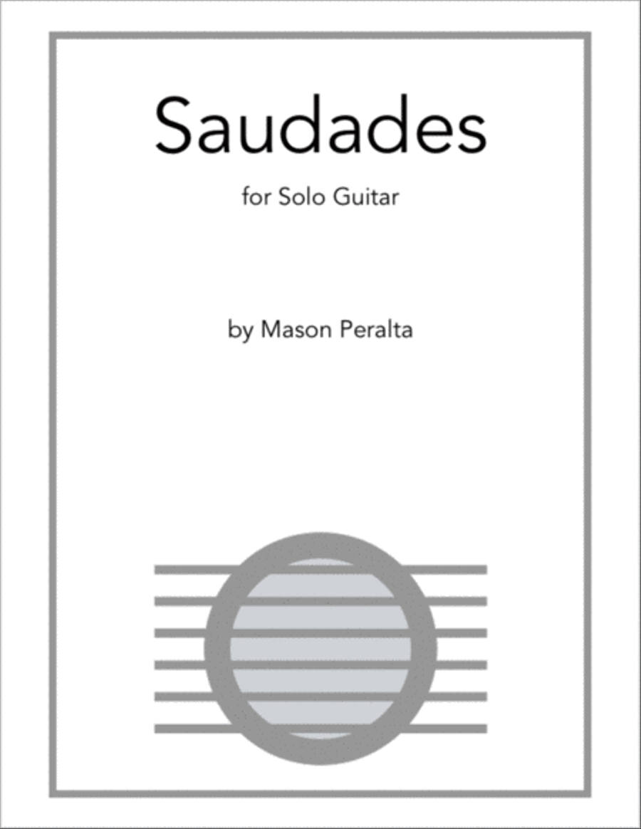 Saudades for Solo Guitar Guitar Solo scores gallery preview page 1