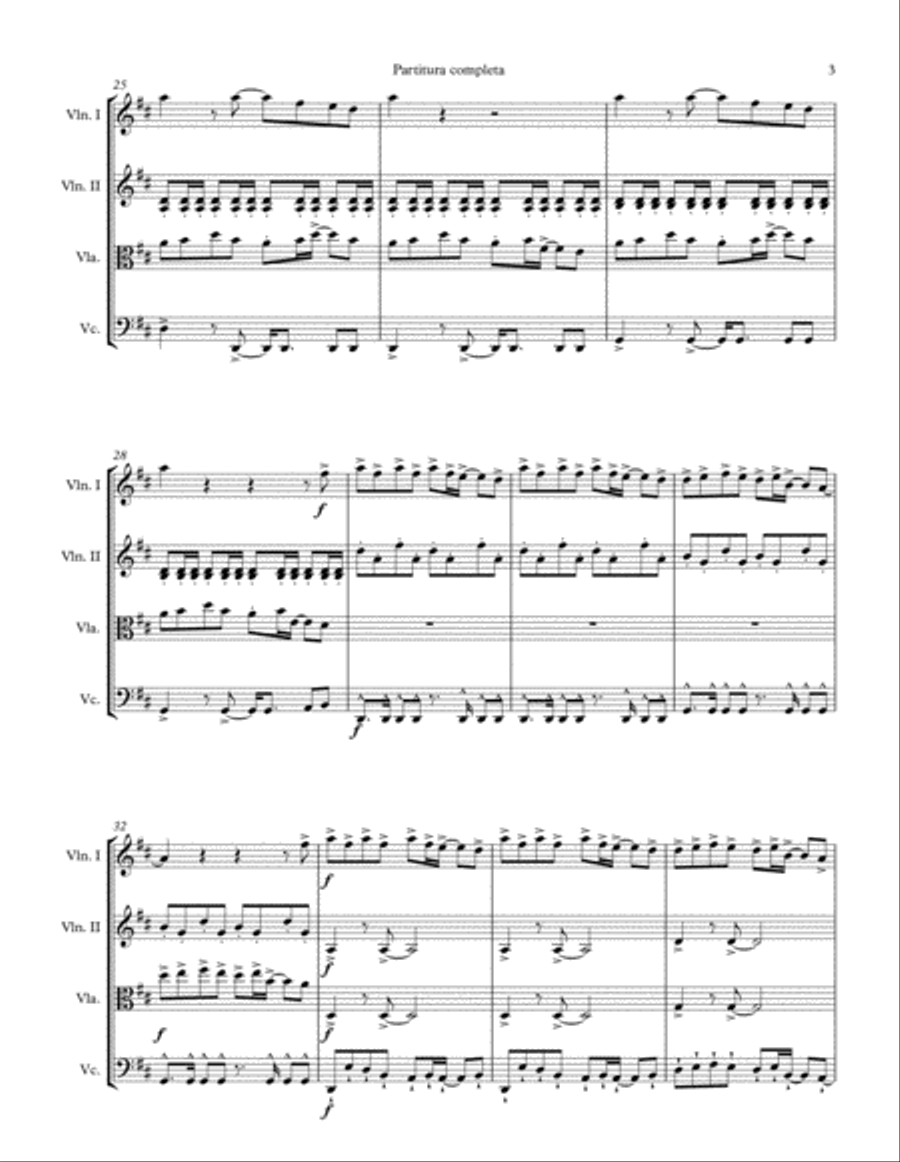 Best Day Of My Life String Quartet scores gallery preview page 4