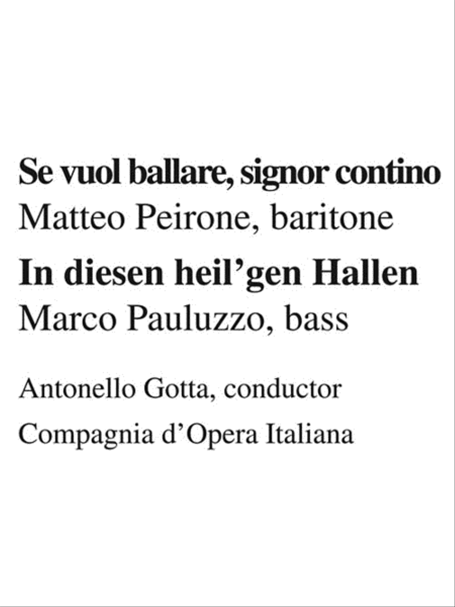 Mozart Arias for Baritone and Bass Voice Solo scores gallery preview page 6