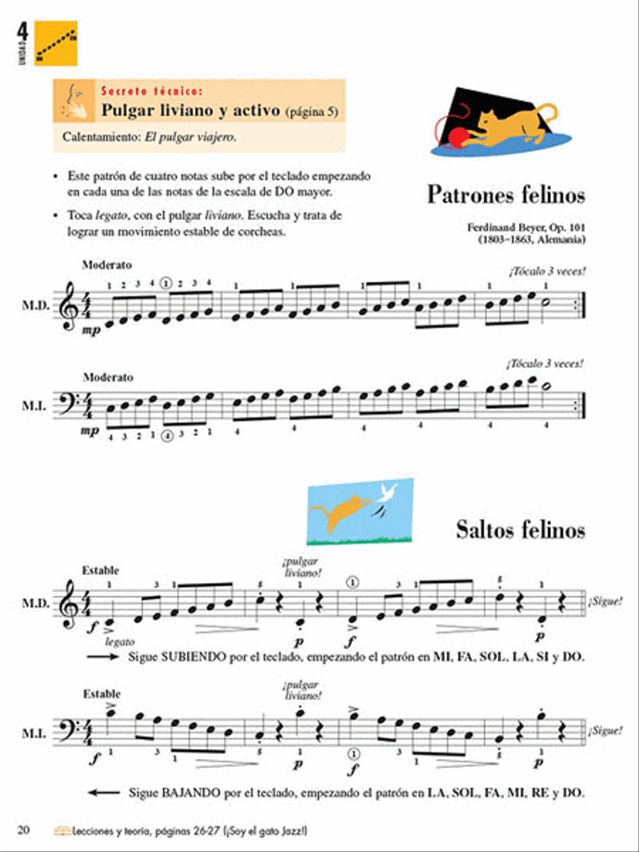 Technica e interpretacion, Nivel 4 Piano Method scores gallery preview page 5