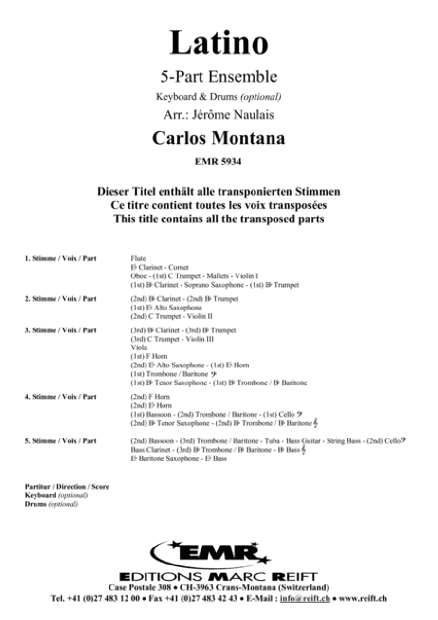 Latino Latino Concert Band scores gallery preview page 2