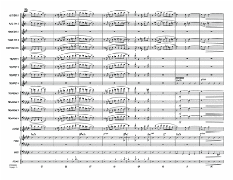 Voyage - Conductor Score (Full Score) Jazz Ensemble scores gallery preview page 5