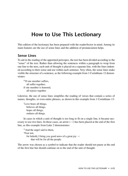 Lutheran Service Book: Lectionary - 3 Year, Series C
