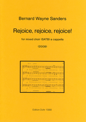 Book cover for Rejoice, rejoice, rejoice! for mixed choir (SATB) a cappella (2008)
