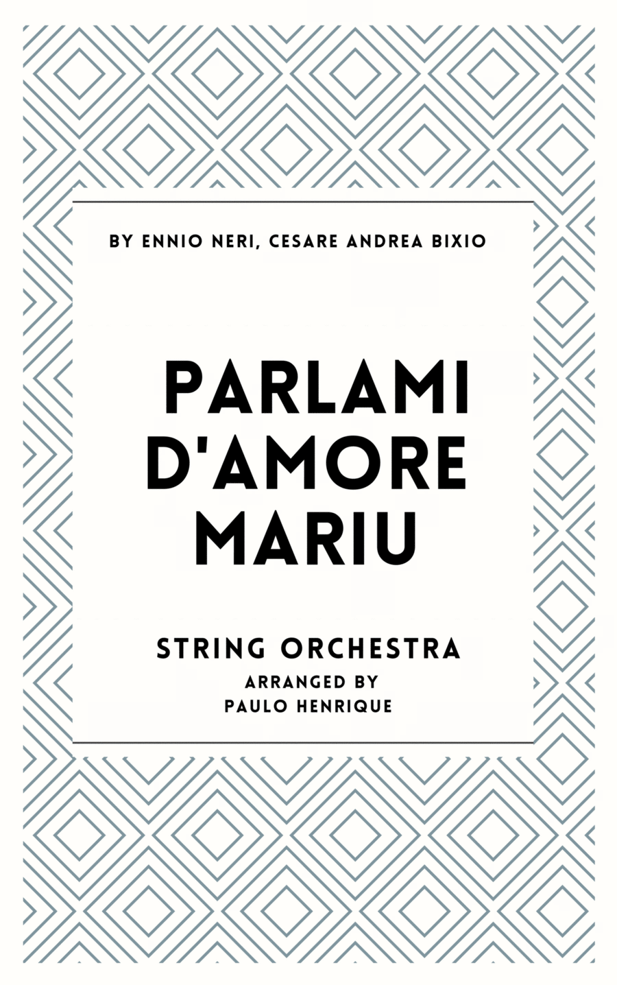 Parlami D'amore Mariu Parlami D'amore Mariu String Orchestra scores gallery preview page 1