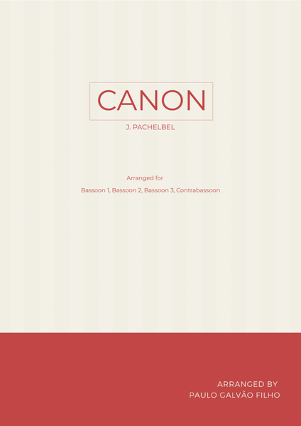 CANON IN D - BASSOON QUARTET image number null