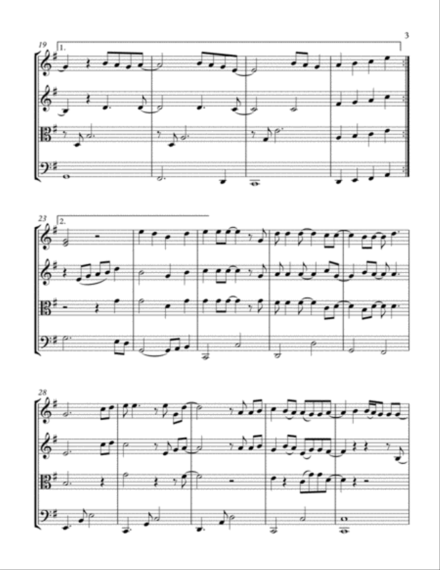 Wonderful Tonight Wonderful Tonight String Quartet scores gallery preview page 4