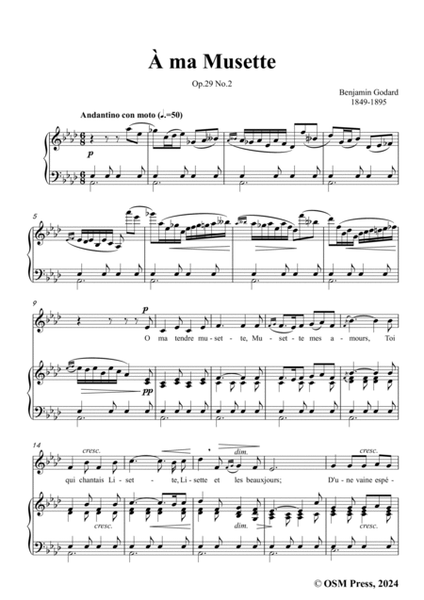 B. Godard-À ma Musette,Op.29 No.2,in A flat Major