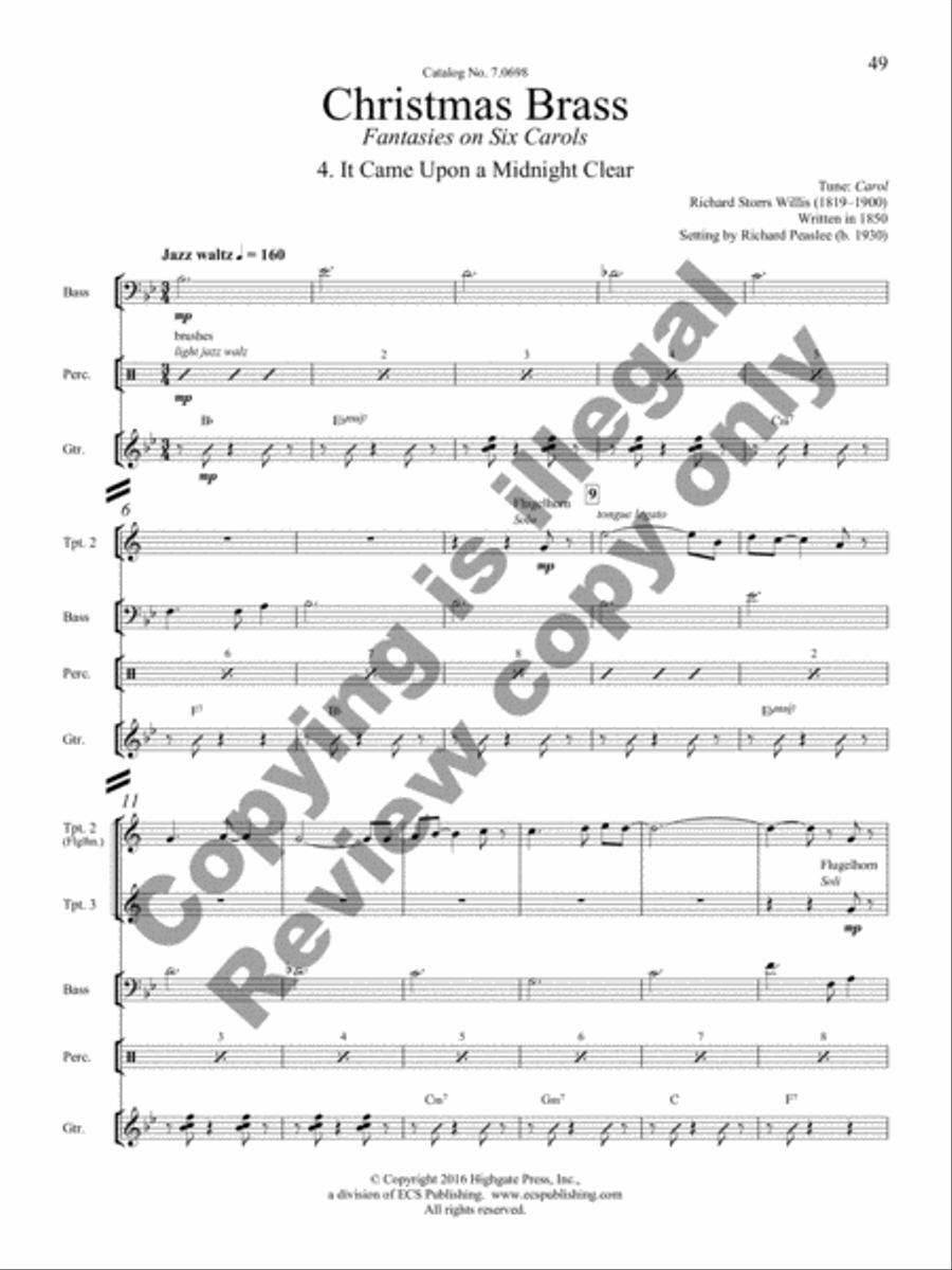 Christmas Brass Brass Band scores gallery preview page 40