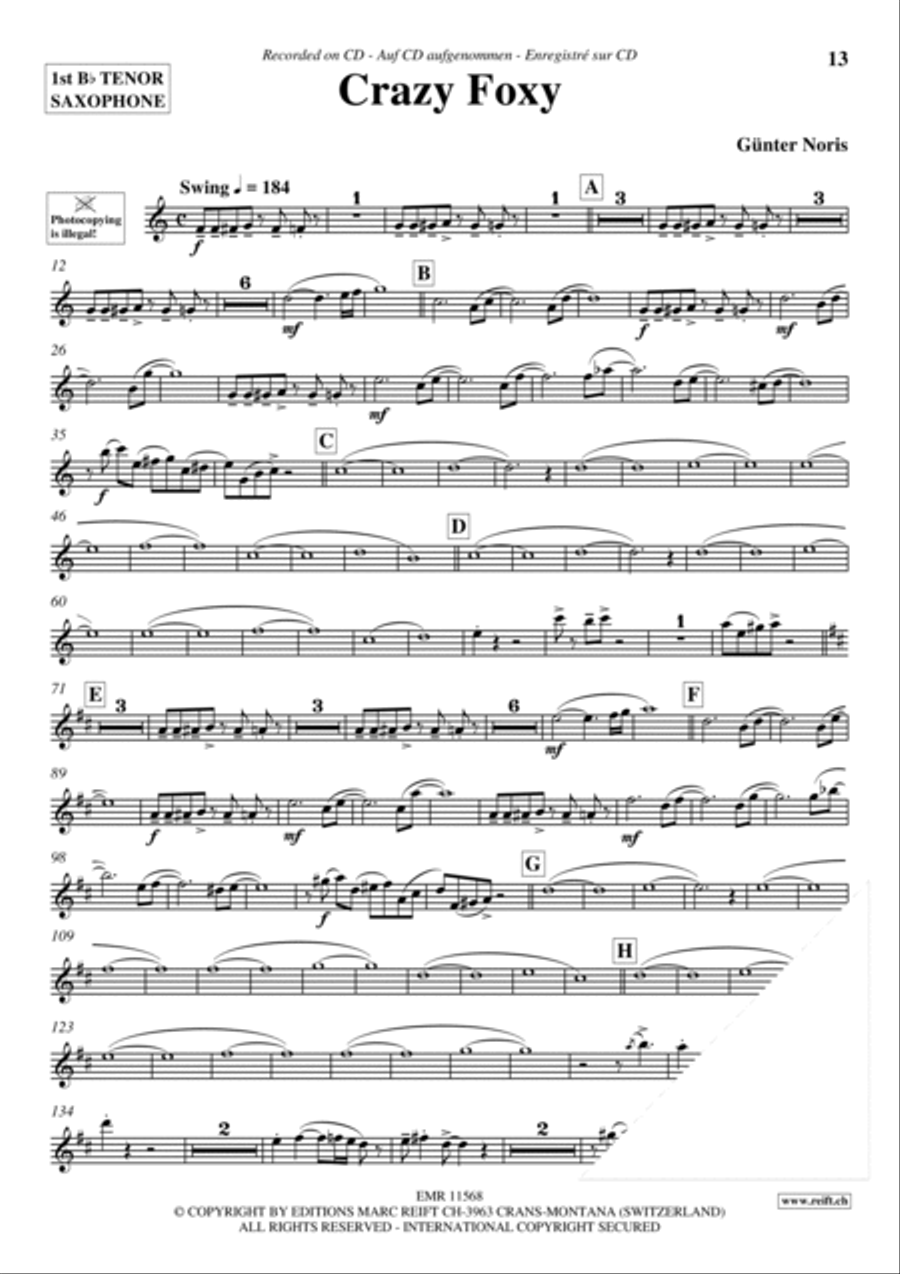 Play The 1st Tenor Sax With The Ballroom Dance Orchestra Vol. 3 Tenor Saxophone scores gallery preview page 11