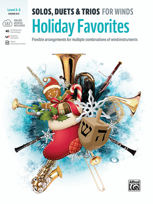 Book cover for Solos, Duets & Trios for Winds -- Holiday Favorites