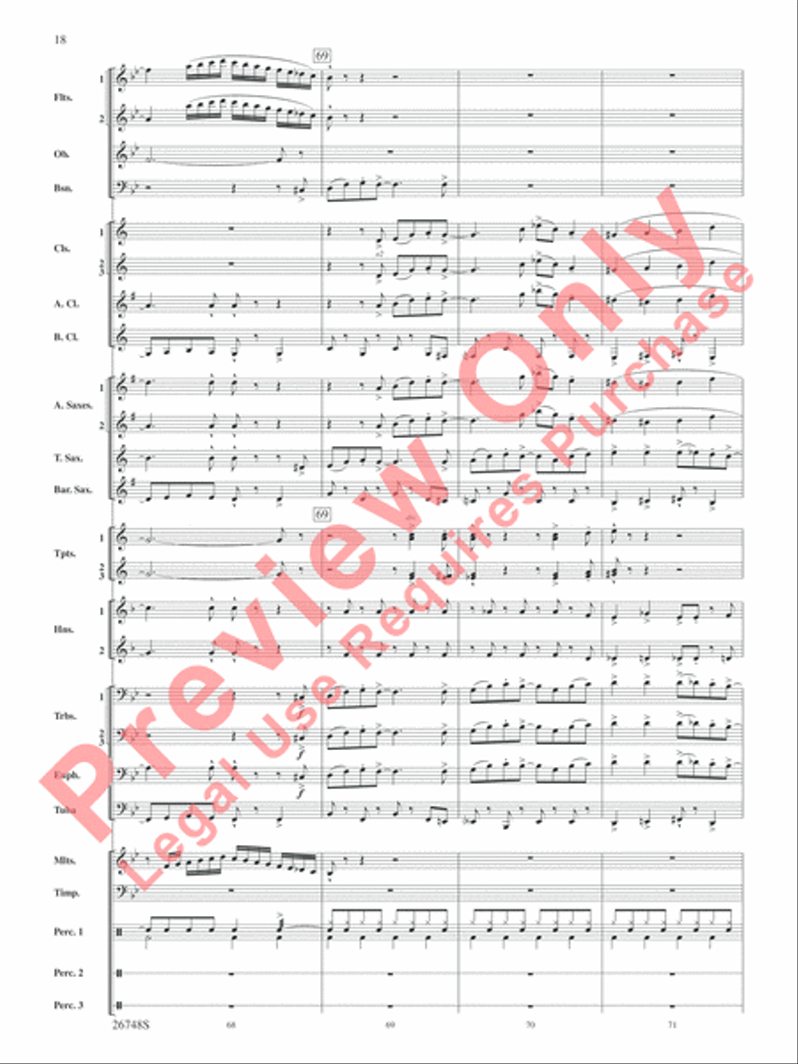 Cotton Ferry Expedition Concert Band scores gallery preview page 19