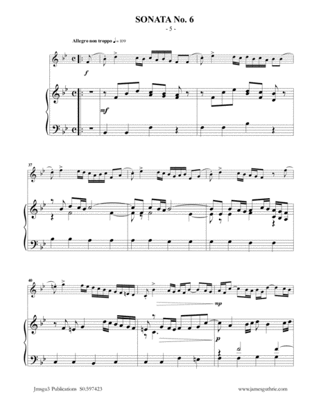 Vivaldi: Sonata No. 6 for Harp & Piano image number null
