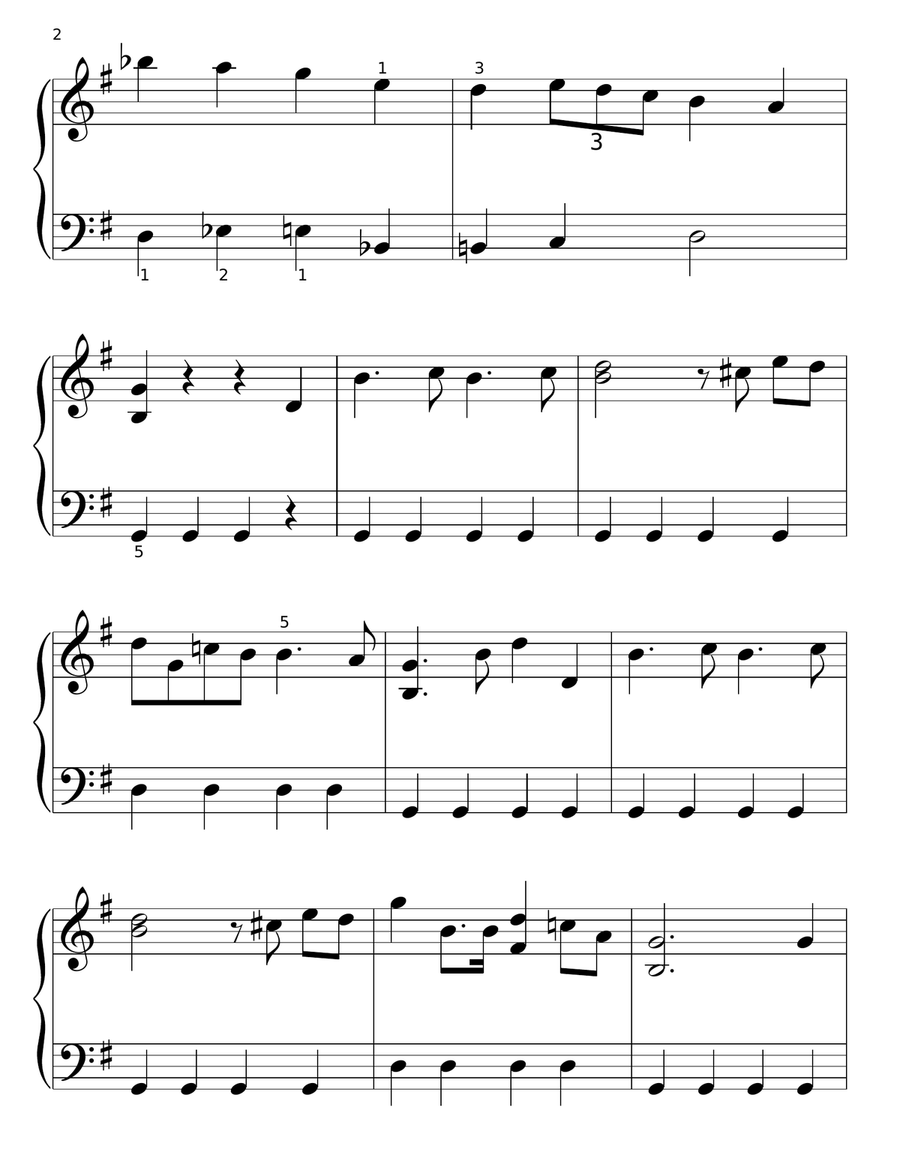 Triumphal March Easy Piano scores gallery preview page 2