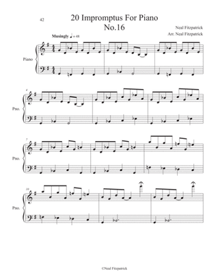 Impromptu No.16 For Piano