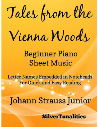 Book cover for Tales from the Vienna Woods Beginner Piano Sheet Music