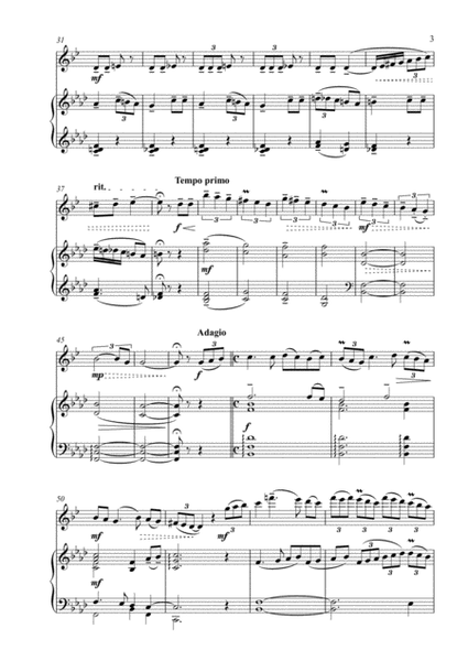 Bloch - PRAYER - clarinet (Bb) and piano image number null