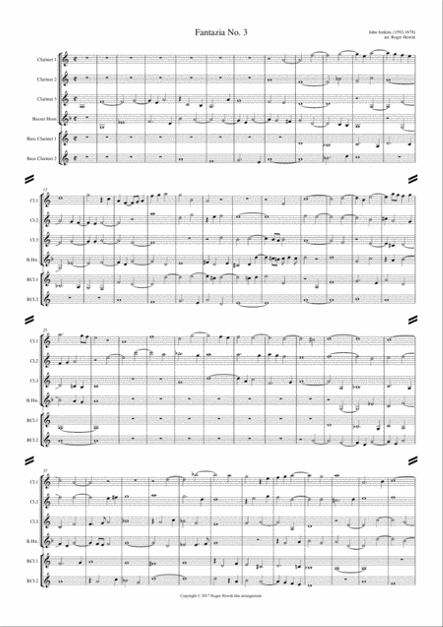 Jenkins - Fantazia No. 3 Woodwind Ensemble scores gallery preview page 2