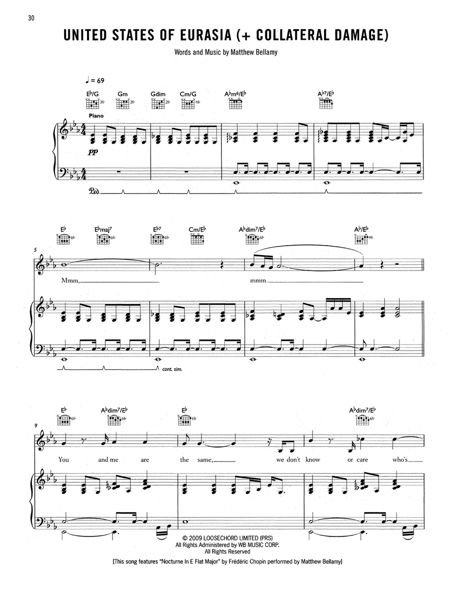 United States Of Eurasia (+ Collateral Damage) Acoustic Guitar scores gallery preview page 1