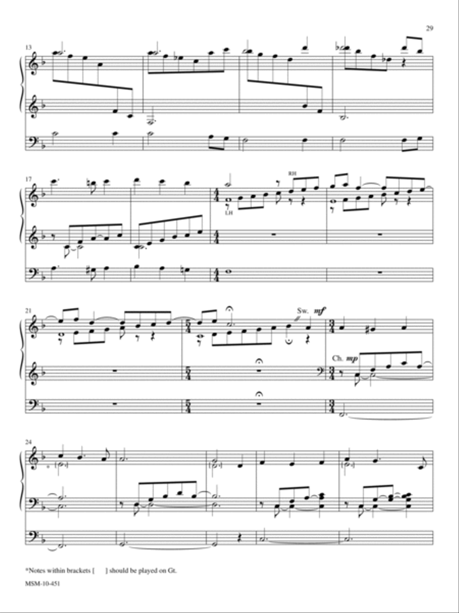 The Promised Land: Five Hymn Arrangements for Organ Organ Solo scores gallery preview page 12