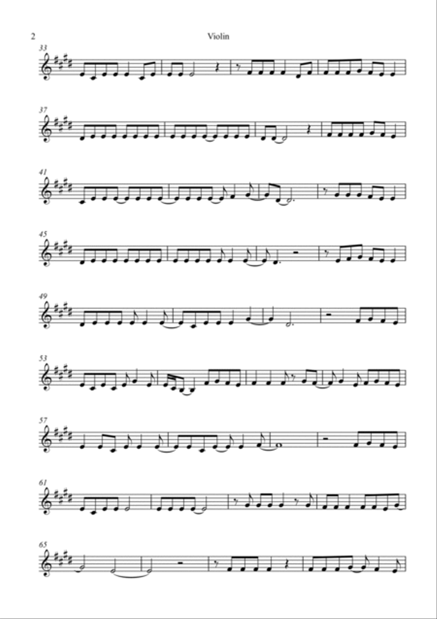 Red Red Violin Solo scores gallery preview page 2