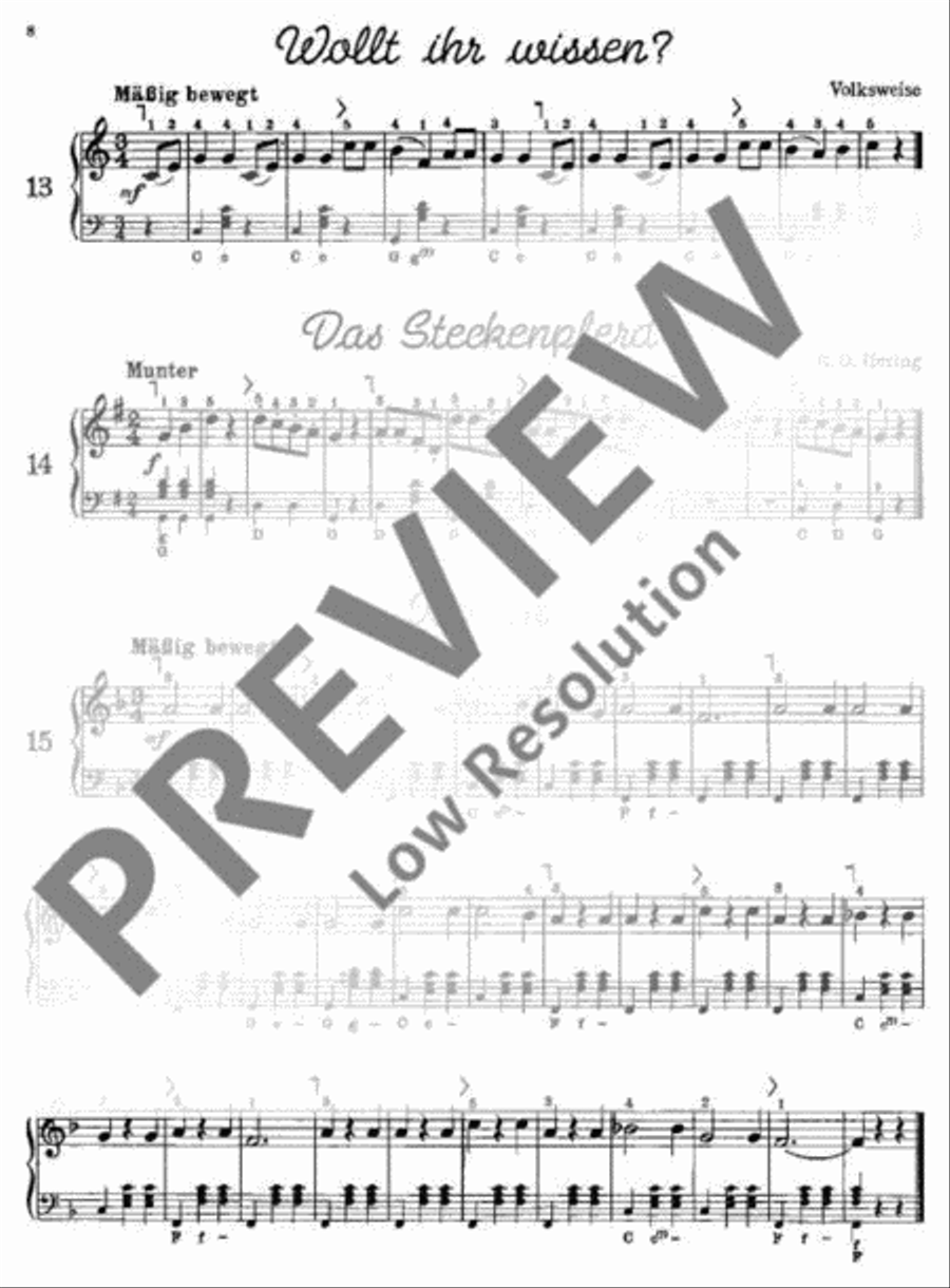 Für kleine Leute Accordion scores gallery preview page 9