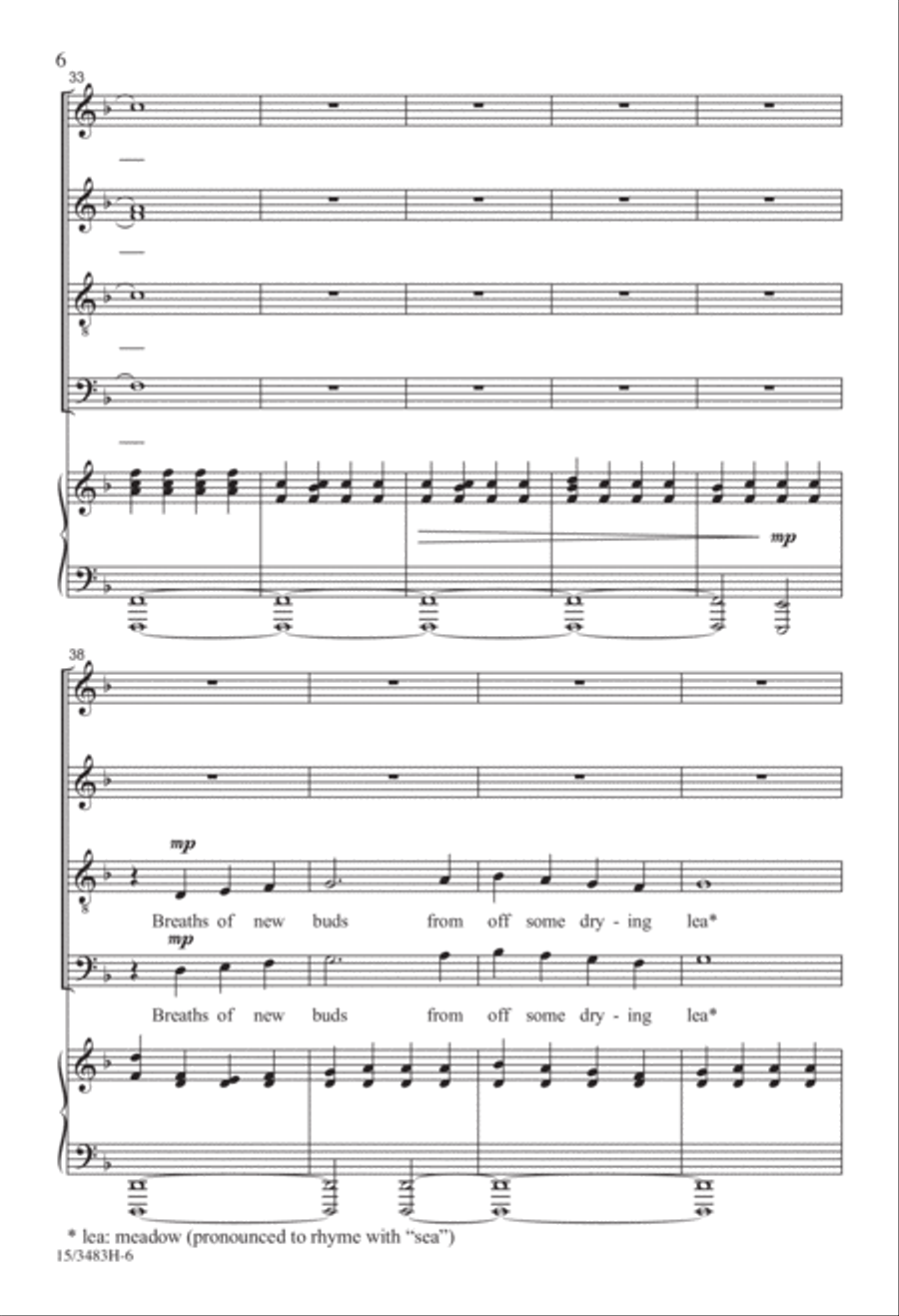 A Song of the Future 4-Part scores gallery preview page 6