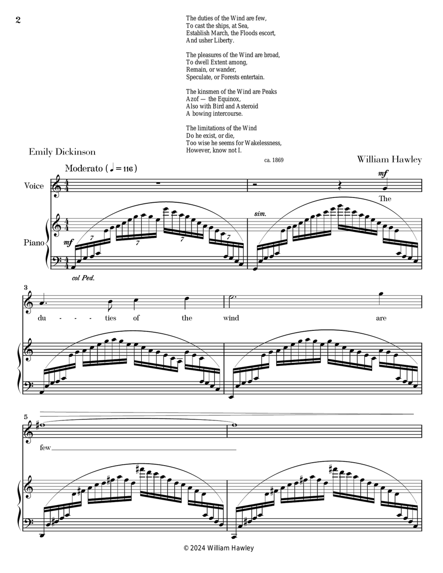 Duties of the Wind Piano, Vocal scores gallery preview page 2