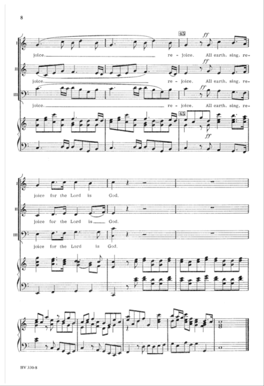 All Earth Sing Rejoice 3-Part scores gallery preview page 9