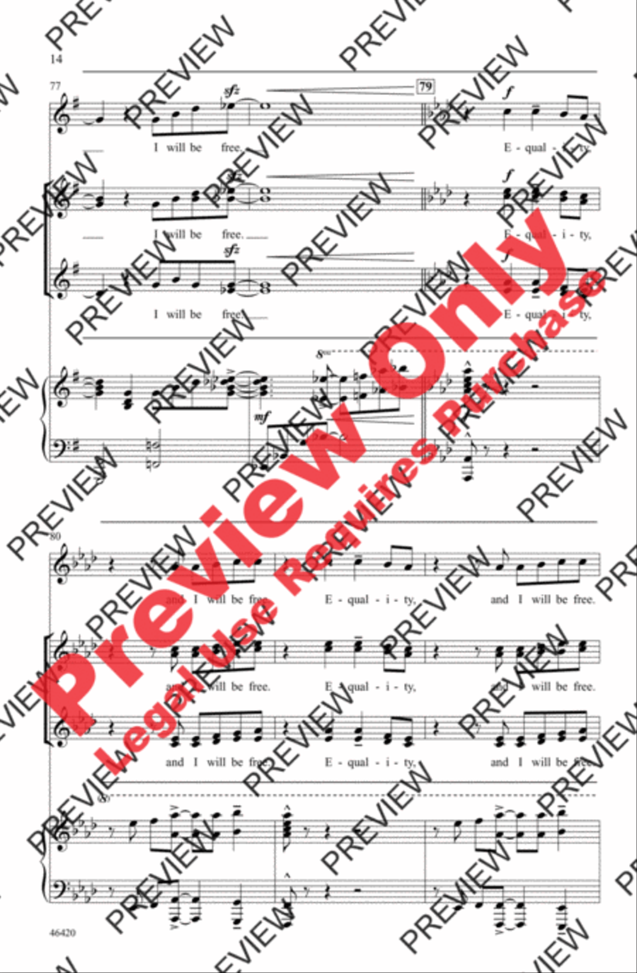 Equality Equality Women's Choir scores gallery preview page 14