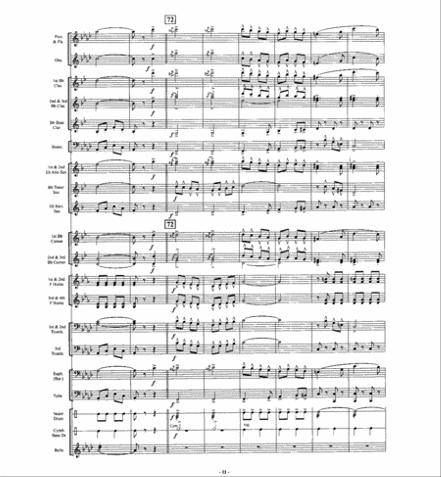 The Big Cage The Big Cage Concert Band scores gallery preview page 10