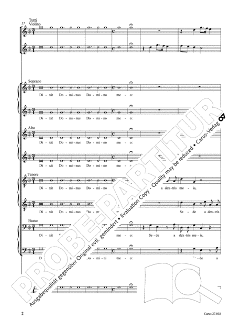 Salmi I (Selva morale e spirituale) Collection / Songbook scores gallery preview page 27