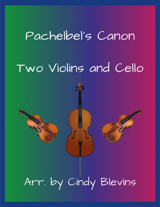 Book cover for Pachelbel's Canon, for Violin, Viola and Cello