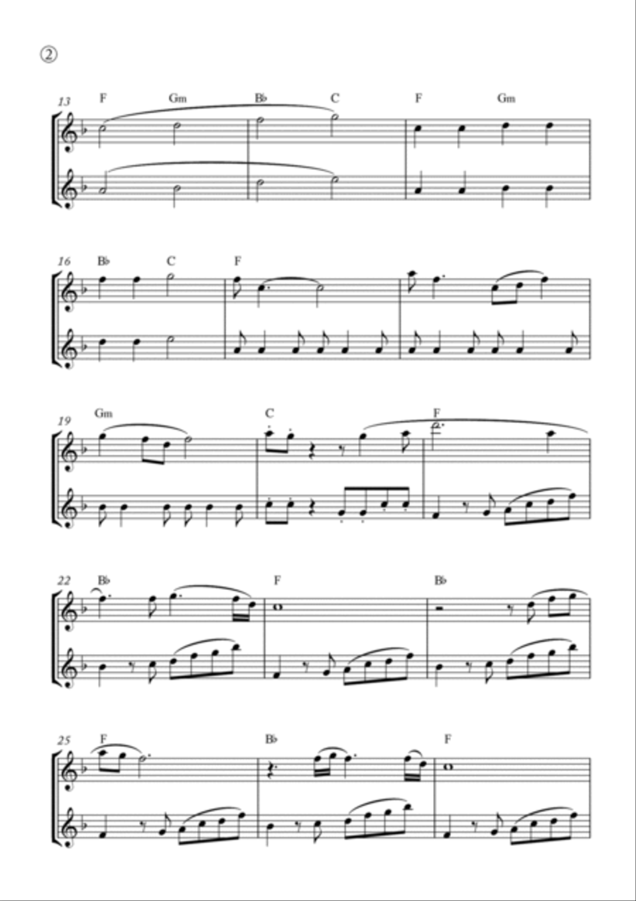 My Girl Flute Duet scores gallery preview page 2