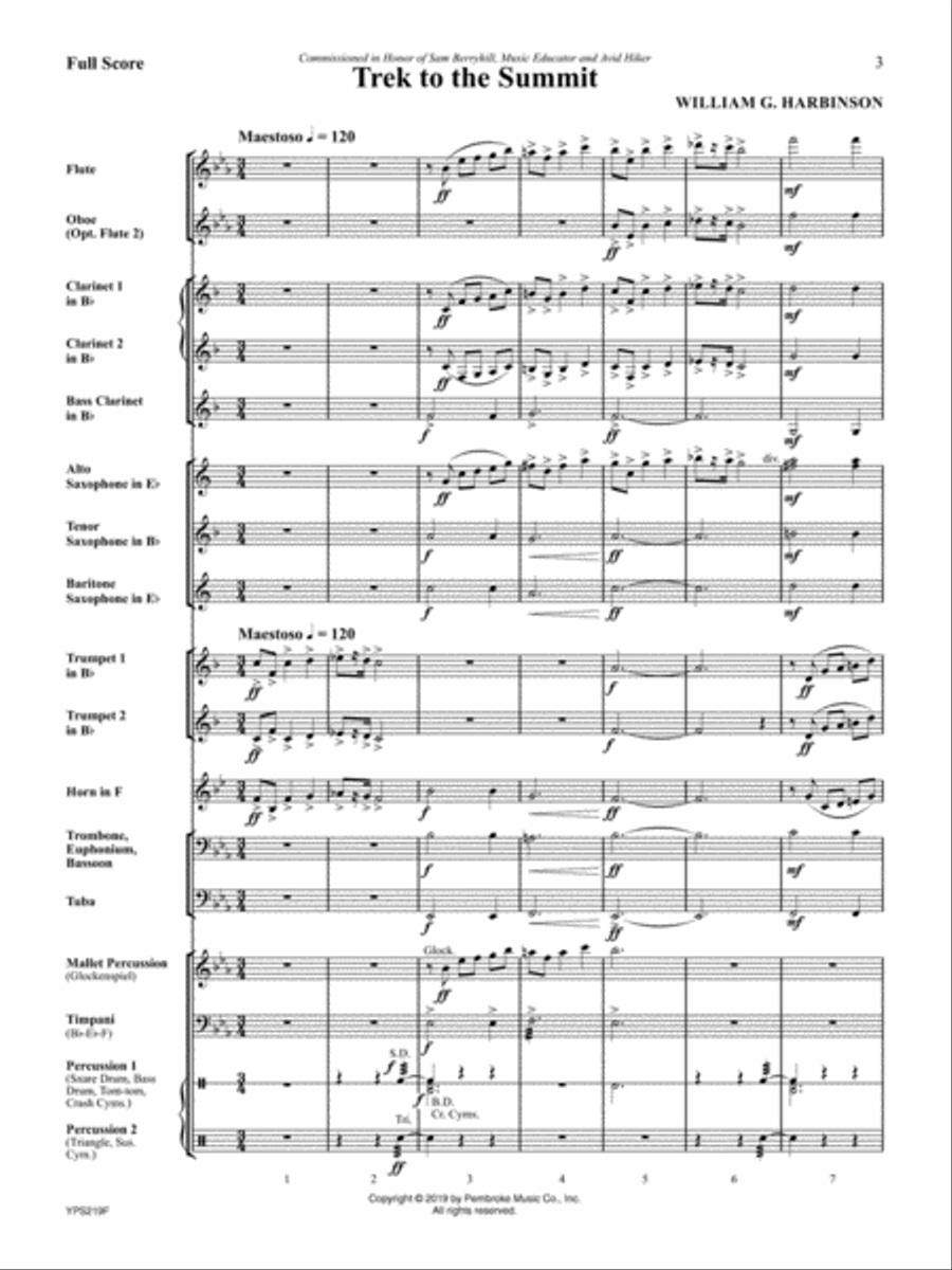 Trek to the Summit Concert Band scores gallery preview page 2