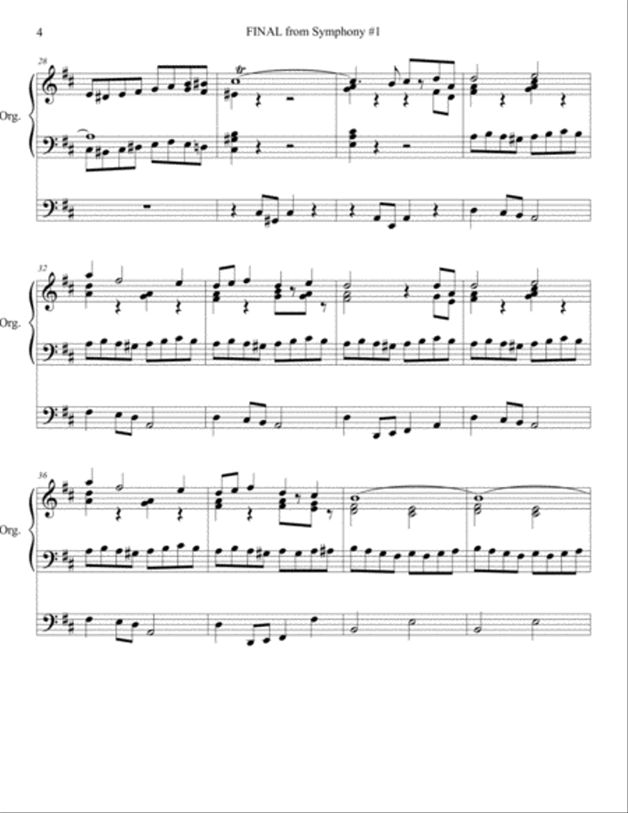 Toccata by Louis Vierne (ABRIDGED for Postlude) ORGAN Organ Solo scores gallery preview page 4